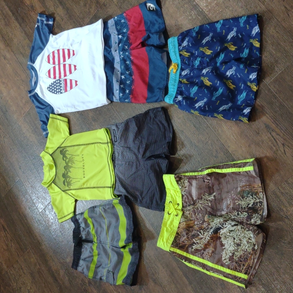 Boys 4t swim suit lot (lot of 7)